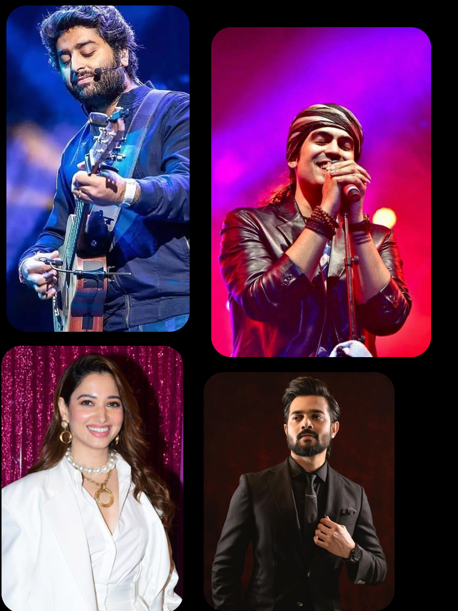 hero image. actor & singer performing on stage